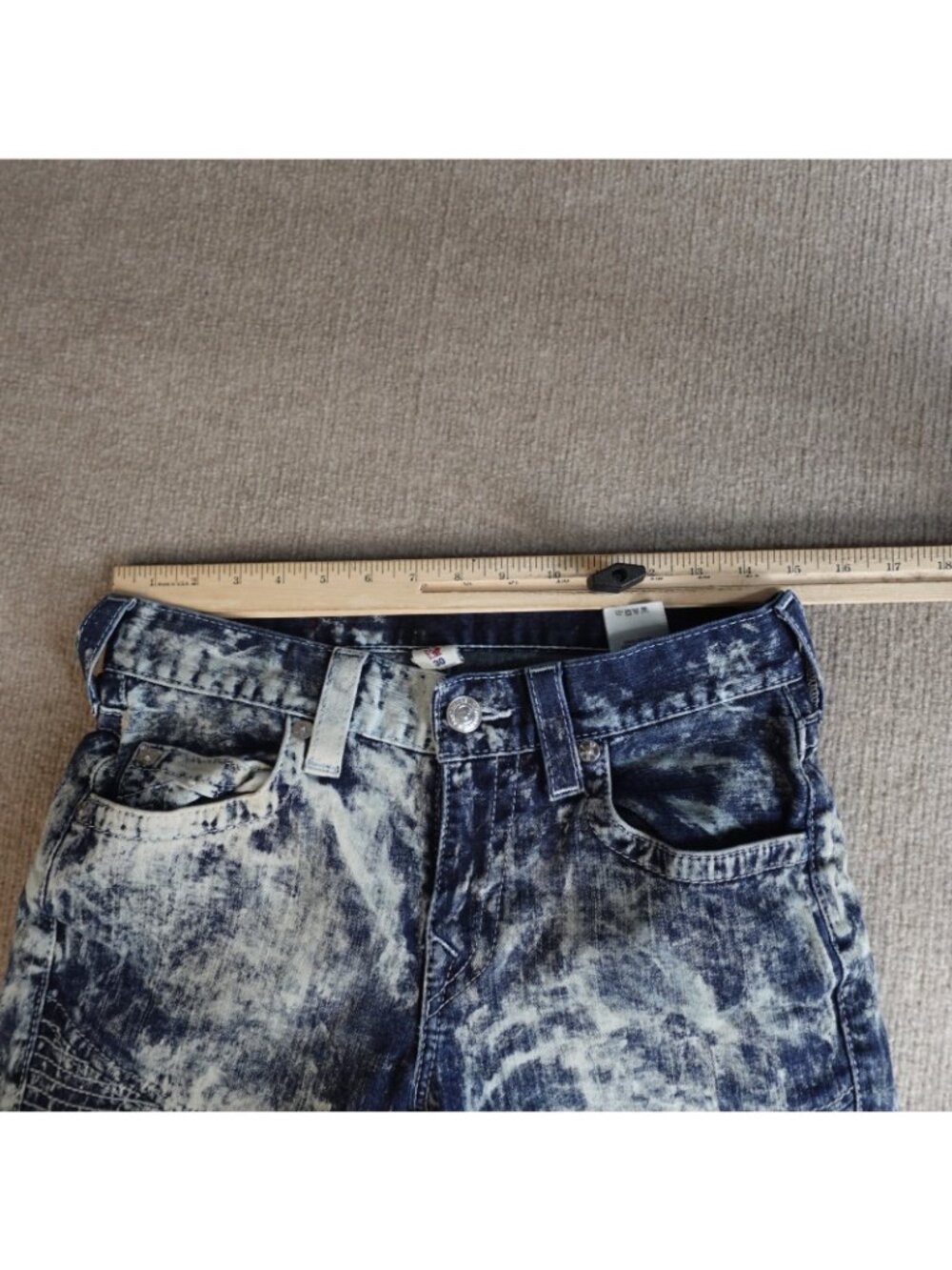 True Religion Womens Jeans 30 Blue Moto Skinny Stonewash - Picture 5 of 16